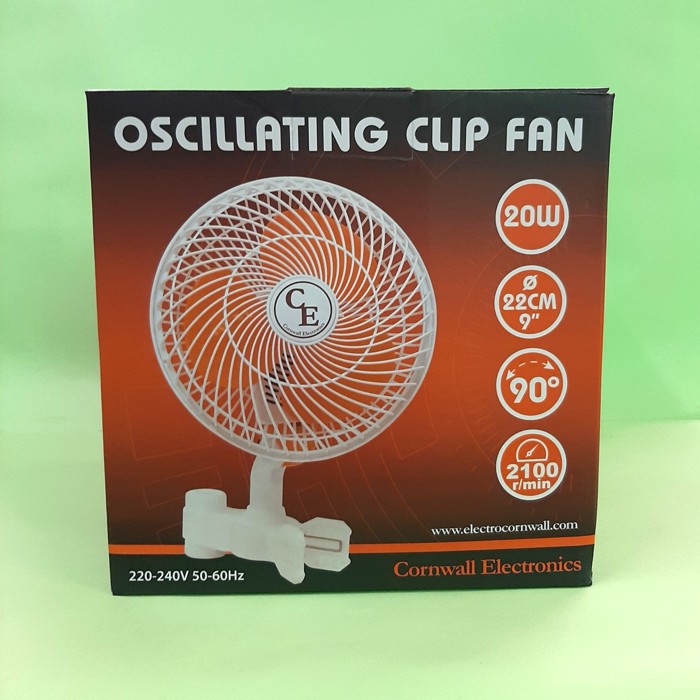 Ventilatore a clip verticale oscillante – Cornwall Electronics